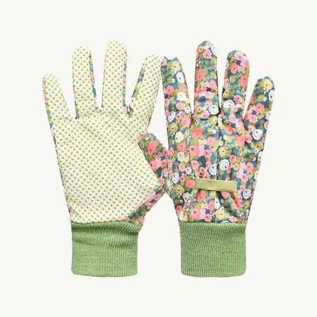 Floral Gardening Gloves (Light Green) – GD-07