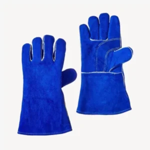 Blue Welding Gloves – Heat-Resistant, Durable & Comfortable – WG-01